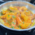 Shrimp in garlic sauce made with Domestic Gourmet annatto oil